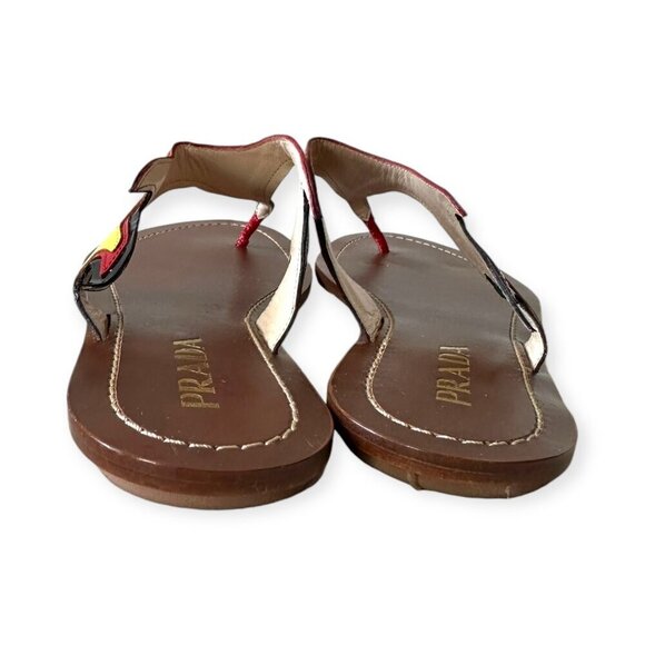 Prada Frame Flat Thong Sandals, Size 39EU, from Prada S/S 2012 Ad Campaign - Picture 7 of 14